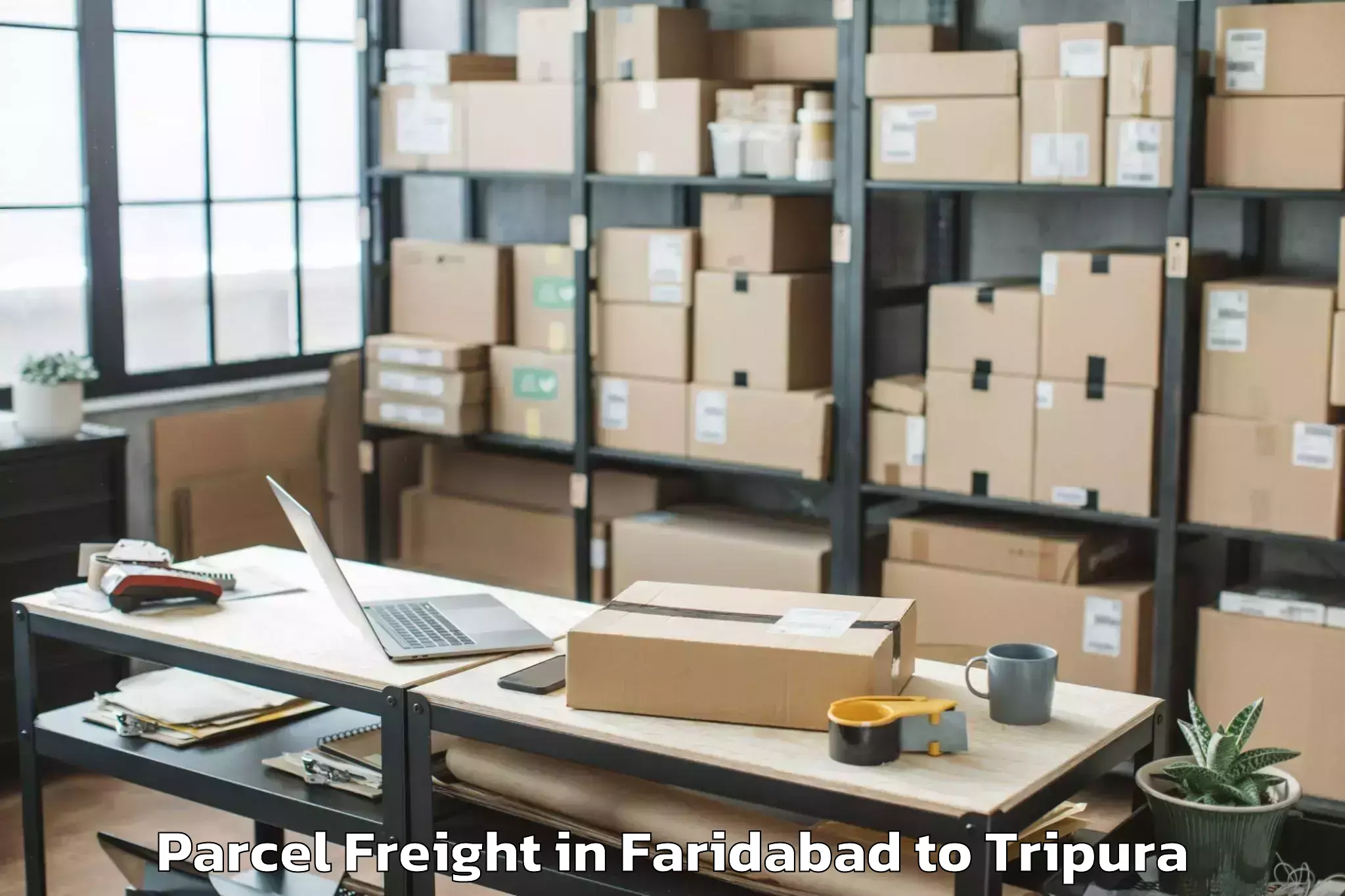 Faridabad to Amarpur Gomati Parcel Freight Booking